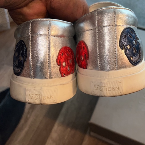 Alexander McQueen Multicolored Skull Slip-Ons - Picture 9 of 13
